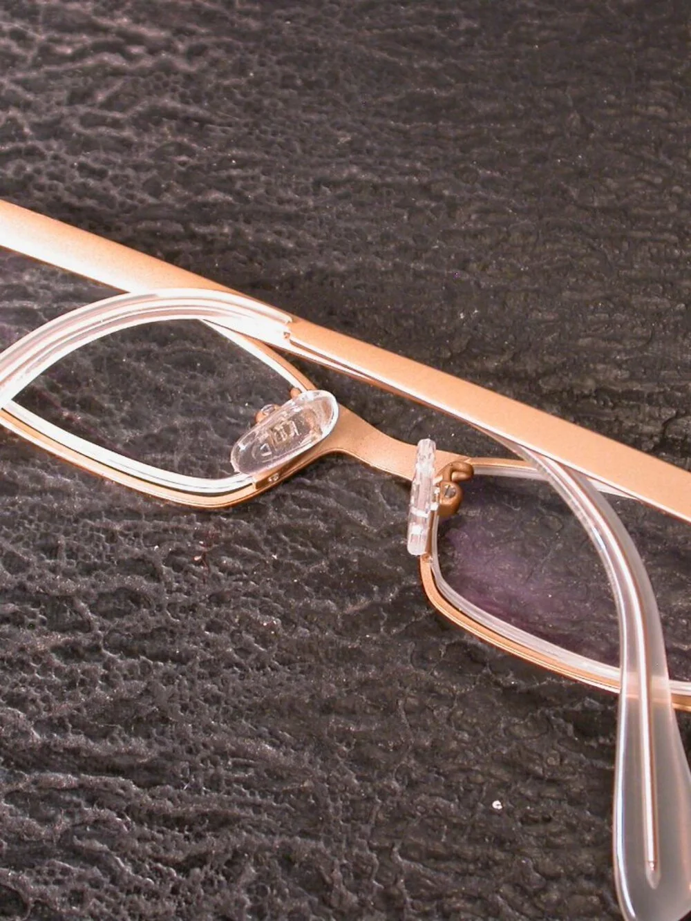 Face A Face Gold and Black Klimt Stylish Eyeglasses Frames Hand Made in France